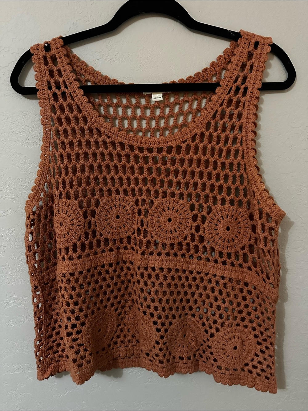 Crochet sleeveless top